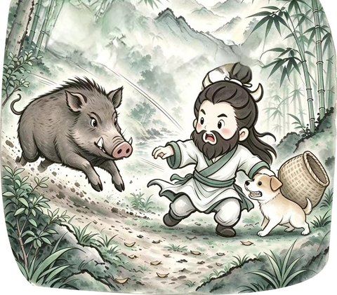 轰——！不好！野猪突袭