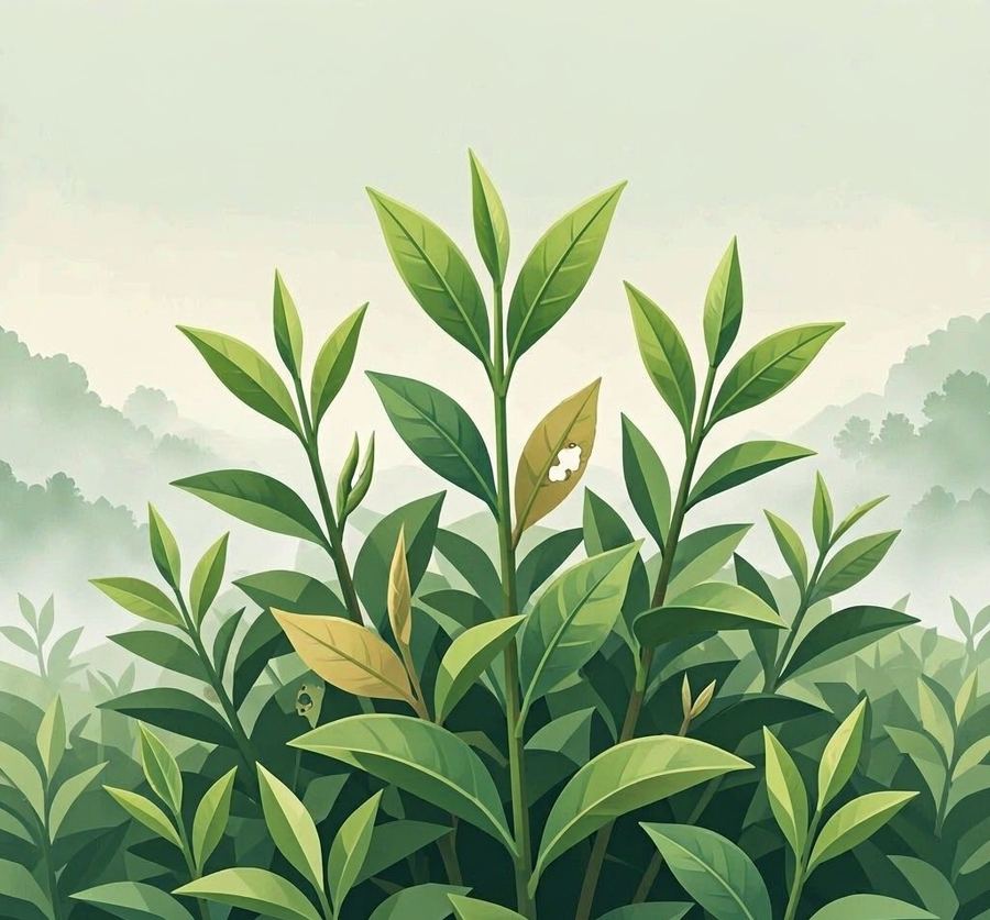 推近锁定的那一株茶